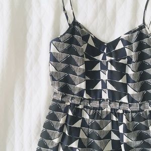 Madewell silk cami dress in triangle trio
